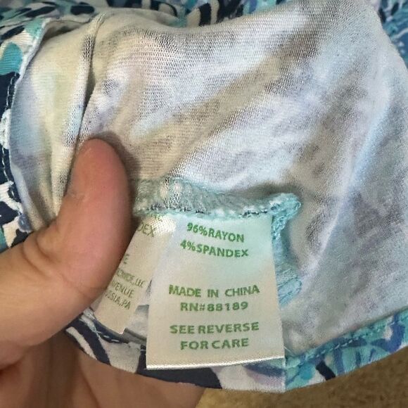 Lilly Pulitzer light Aqua Spritz Alessa romper - Picture 9 of 9